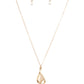 Paparazzi Accessories - Tell Me A Love Story #N362 - Gold Necklace