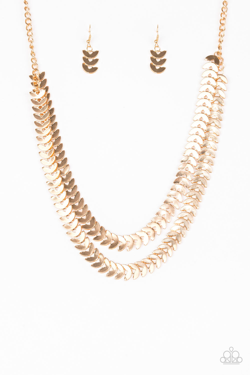 Paparazzi Accessories - Industrial Illumination - Gold Necklace