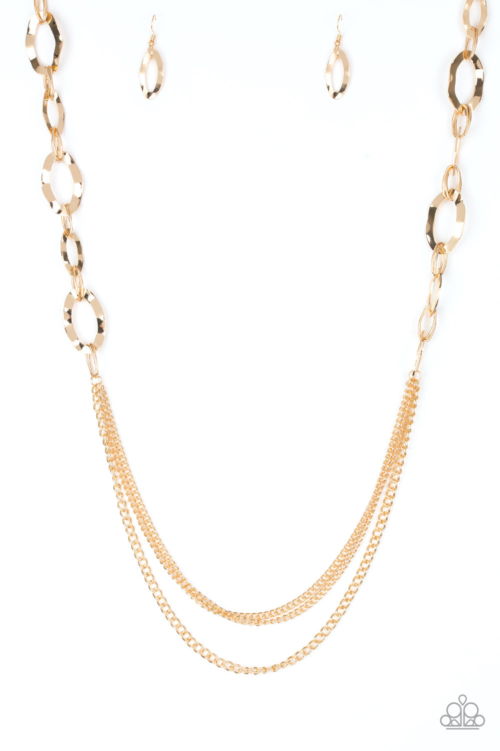 Paparazzi Accessories - Street Beat #N627 - Gold Necklace