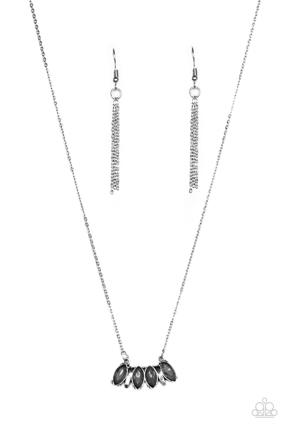Paparazzi Accessories - Deco Decadence #N530 - Silver Necklace