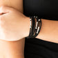 Paparazzi Accessories - Back To BACKPACKER - Black Bracelet