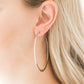Paparazzi Accessories  - Hoop Hero #E83 - Silver Earrings