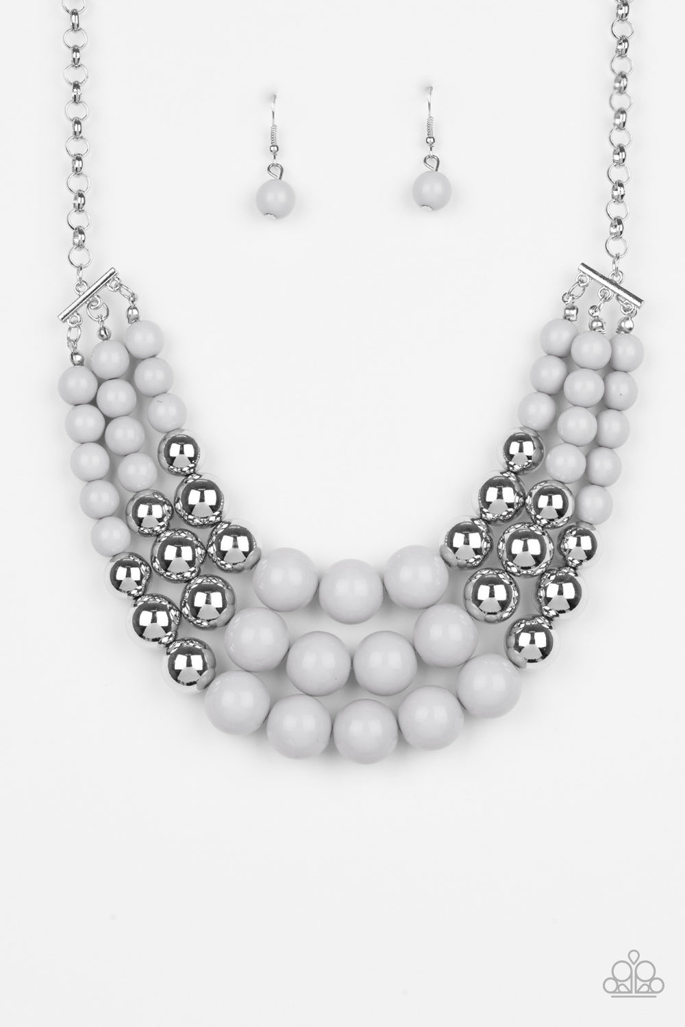 Paparazzi Accessories  - Dream Pop - #N146 Silver Necklace