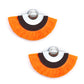 Paparazzi Accessories -  Fan The FLAMBOYANCE - Orange Earrings