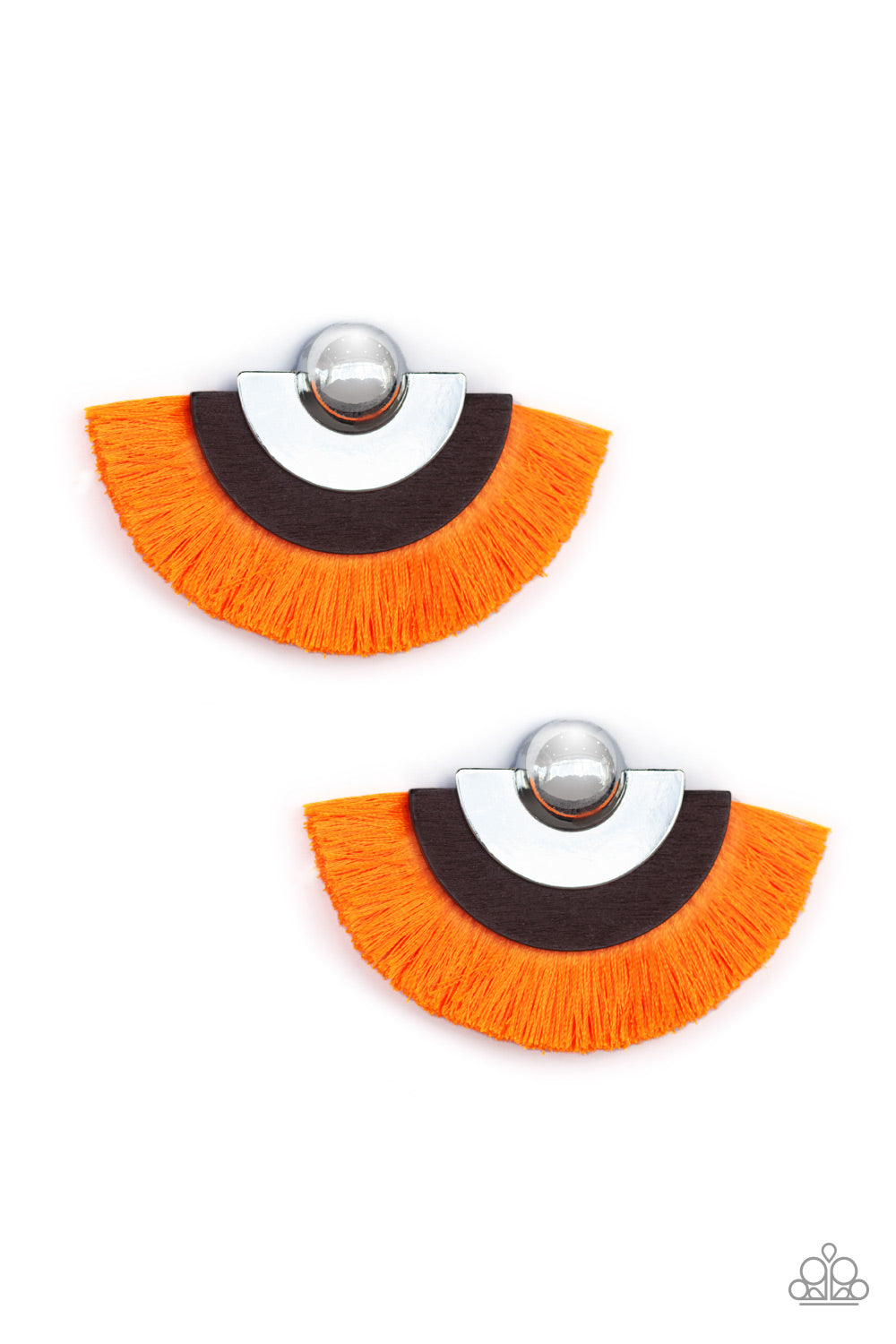 Paparazzi Accessories -  Fan The FLAMBOYANCE - Orange Earrings