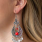 Fiesta Flair - Red Earring - TheMasterCollection