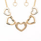 Paparazzi Accessories - Hearty Hearts - Gold Necklace
