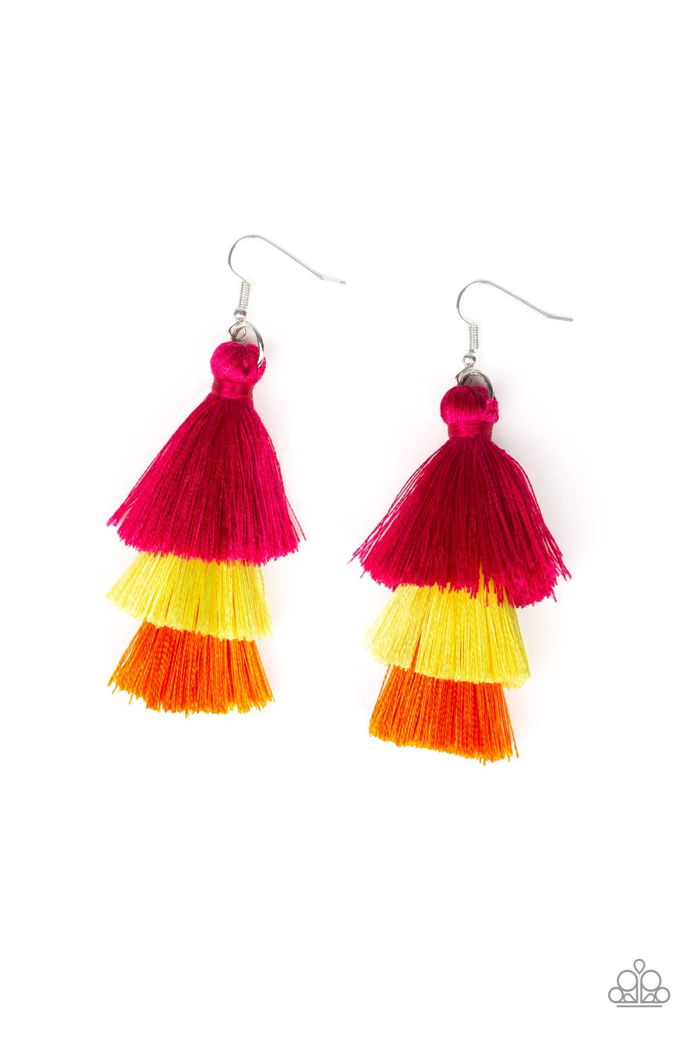 Paparazzi Accessories - Hold On To Your Tassel! - Multi Earring