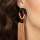 Paparazzi Accessories - Moroccan Mambo - Brown Earrings