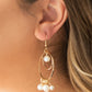 Paparazzi Accessories - New York Attraction - Gold Earrings