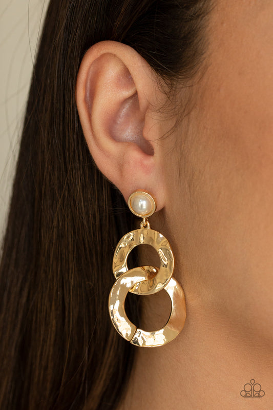 Paparazzi Accessories - On Scene - Gold Earrings
