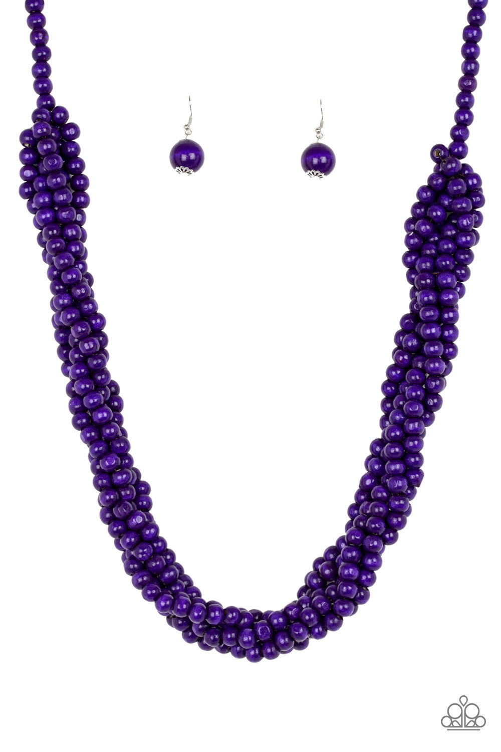Paparazzi Accessories  - Tahiti Tropic - #N144 Purple Necklace