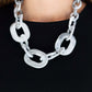Paparazzi Accessories  - All In-VINCIBLE #N154 Silver Necklace