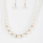 Showtime Shimmer - White  Necklace - TheMasterCollection