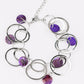 Paparazzi Accessories  - Total Shell - Out #N754 Peg - Purple Bracelet