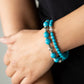 Paparazzi Accessories - Colorful Collisions - Blue Bracelet