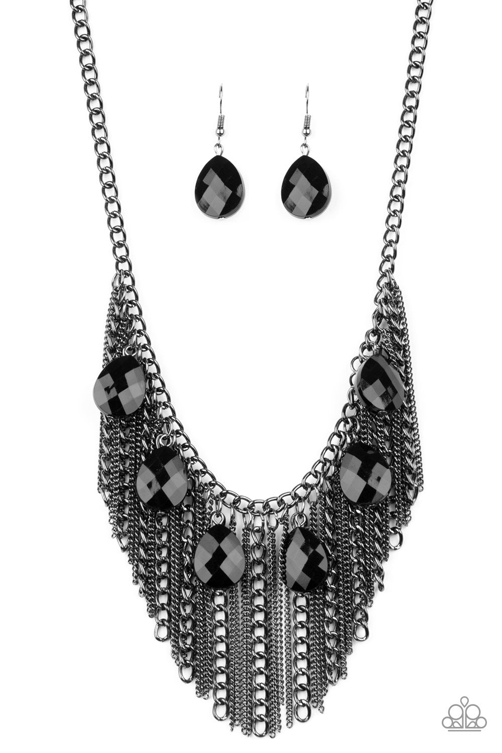 Paparazzi Accessories - Vixen Conviction - Black Necklace