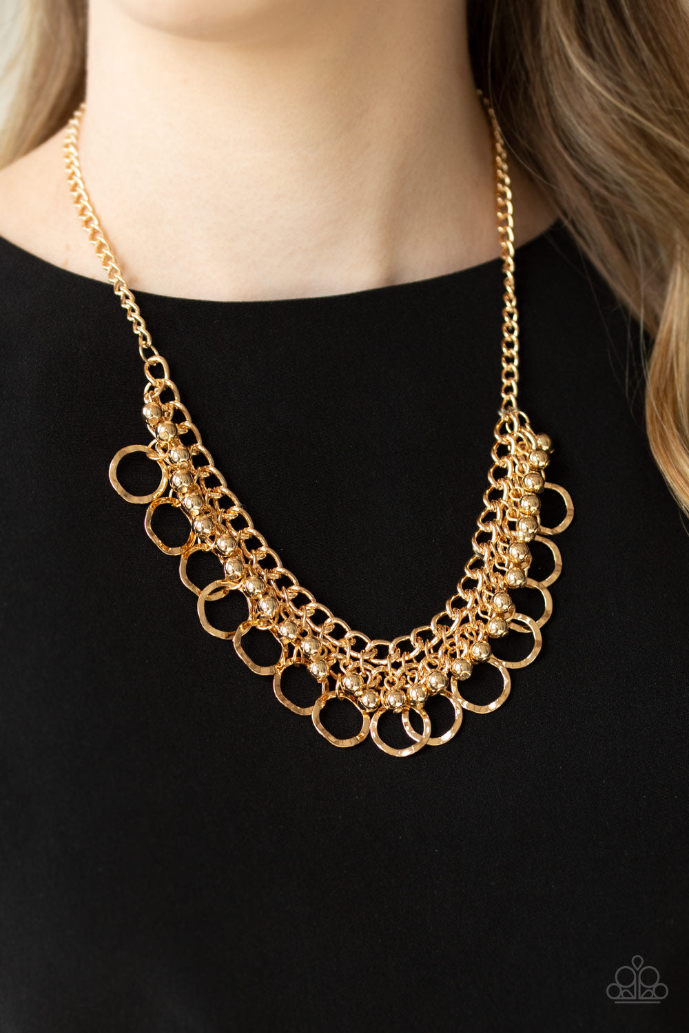 Paparazzi Accessories - Ring Leader Radiance #N615 - Gold Necklace