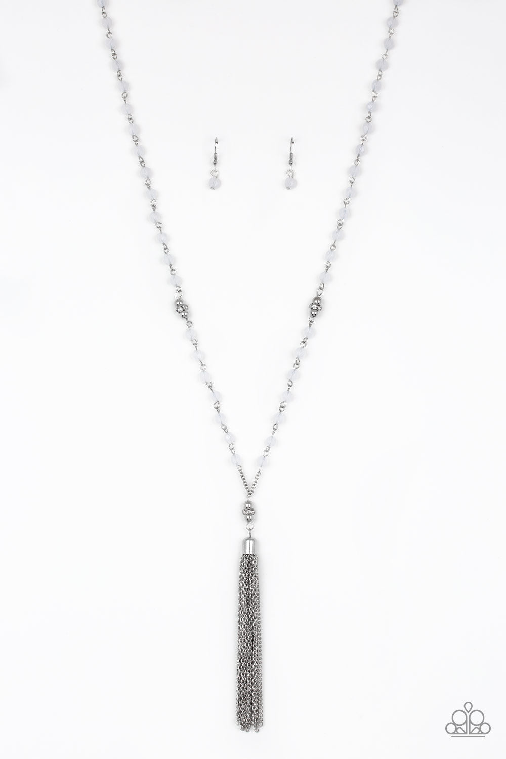 Paparazzi Accessories - Tassel Takeover  #N544- White Necklace