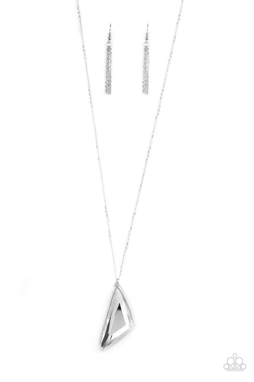 Paparazzi Accessories - Ultra Sharp #N528 - White Necklace