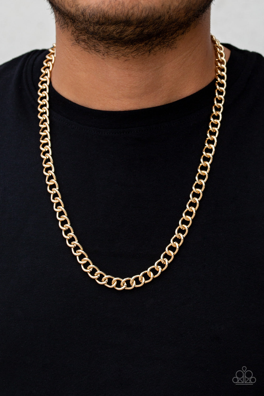Paparazzi Accessories - Full Court #N649 - Gold Urban Necklace