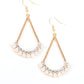 Paparazzi Accessories - Top to Bottom - Gold Earrings