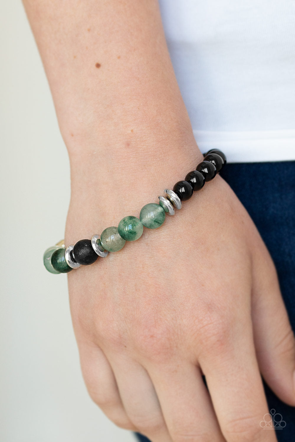 Paparazzi Accessories - World Peace - Green Urban Bracelet