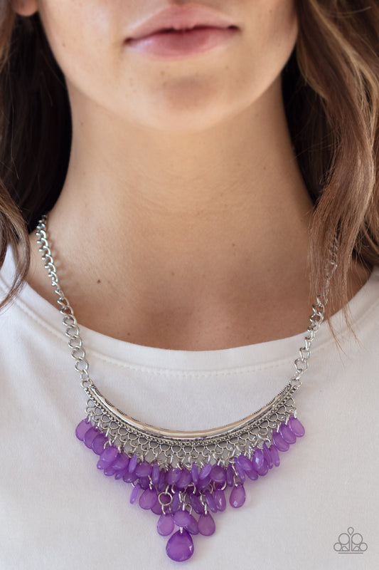 Paparazzi Accessories - Rio Rainfall - Purple Necklace