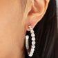 Paparazzi Accessories  - My Kind Of Shine #E35 Peg 14 - White Earring