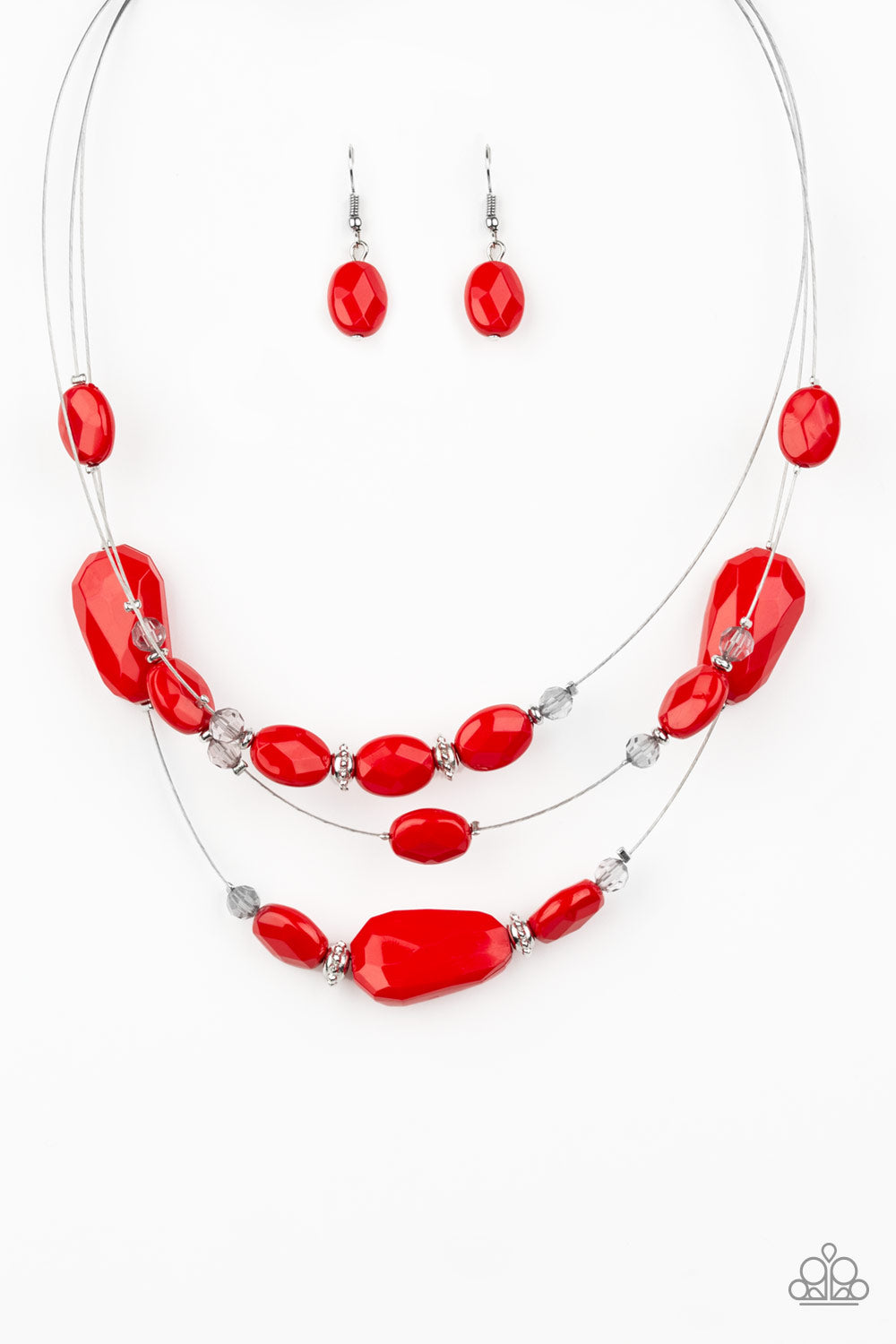 Paparazzi Accessories - Radiant Reflections - Red Necklace