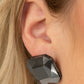 Paparazzi Accessories - Show Glow - Black Earrings
