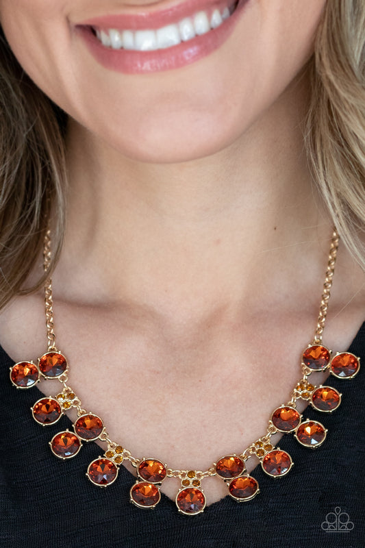 Paparazzi Accessories - Top Dollar Twinkle - Brown Necklace