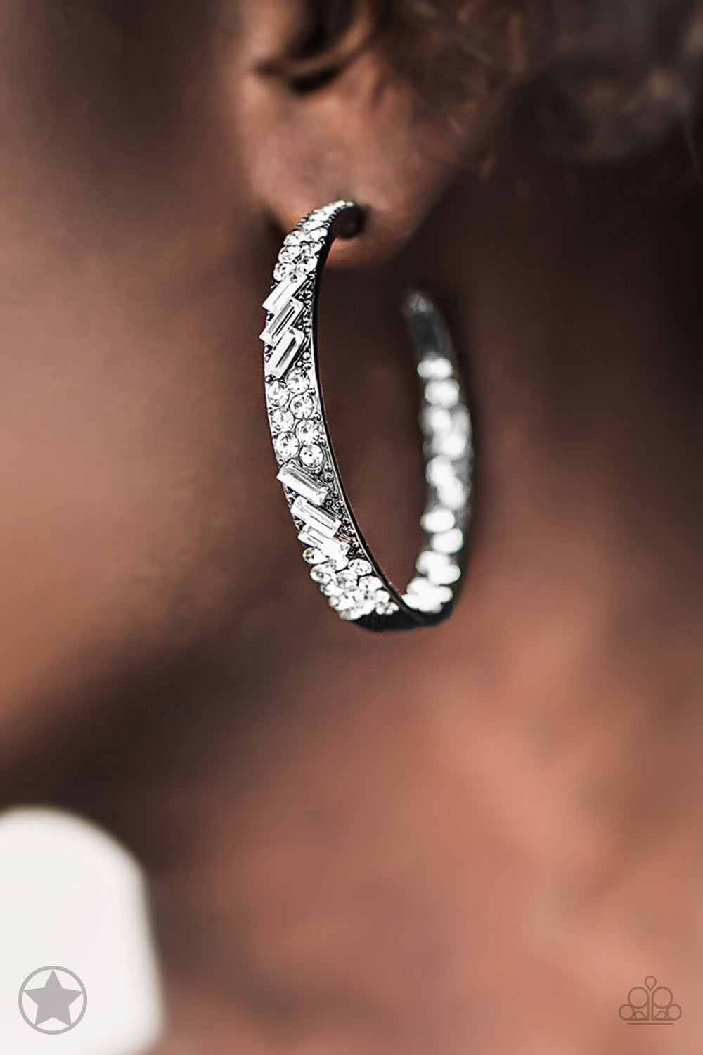 GLITZY By Association - Gunmetal Earrings - TheMasterCollection