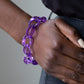 Paparazzi Accessories  - Ice Ice Baby #B8 Purple Bracelet