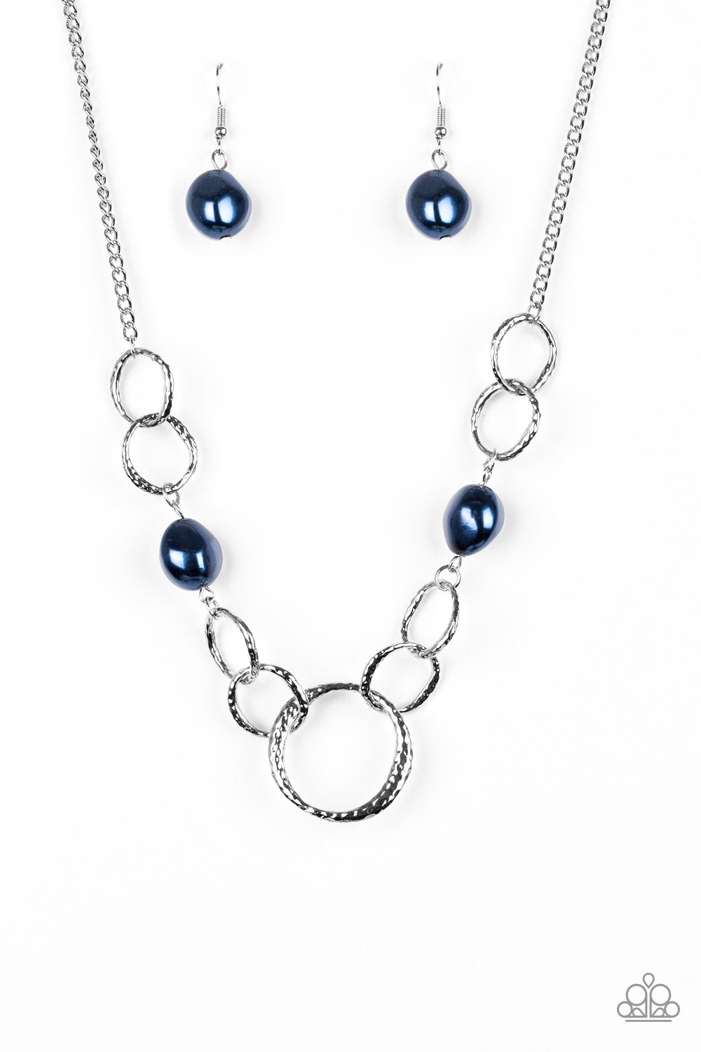 Paparazzi Accessories  - Lead-Role- #N110 Blue Necklace