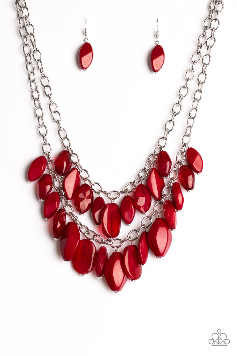 Paparazzi Accessories  - Royal Retreat - #N103 Red Necklace