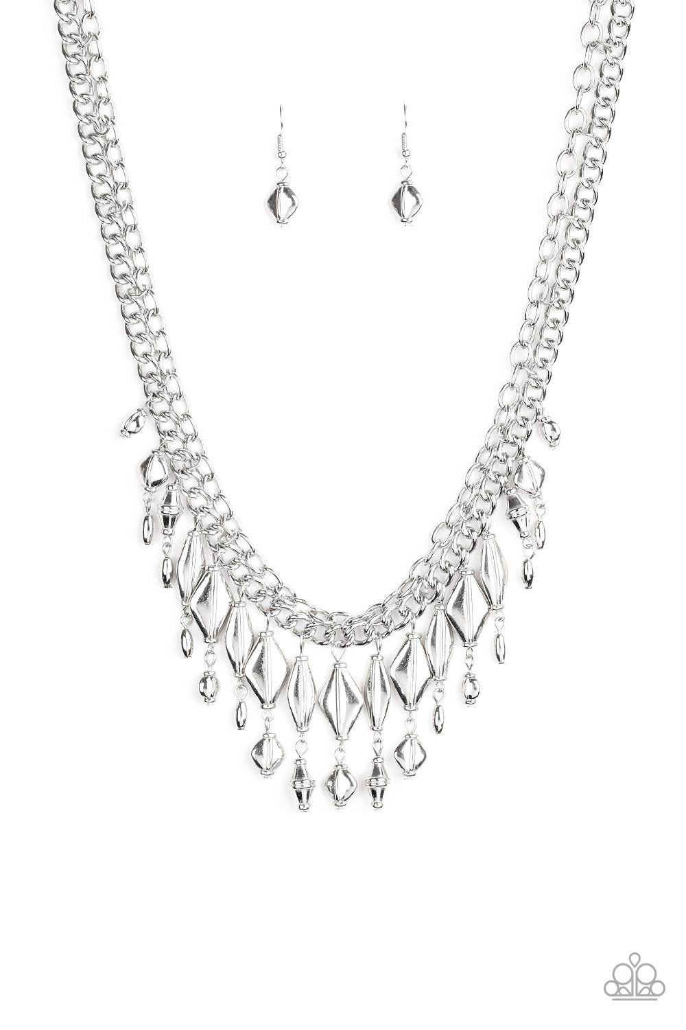 Paparazzi Accessories - Trinket Trade #N595 - Silver Necklace
