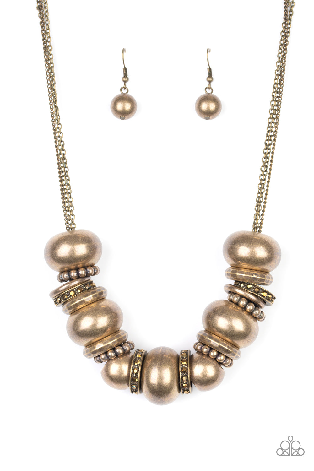 Paparazzi Accessories - Only The Brave - Brass Necklace