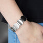 Paparazzi Accessories - Industrial Influencer #B457 - Silver Bracelet
