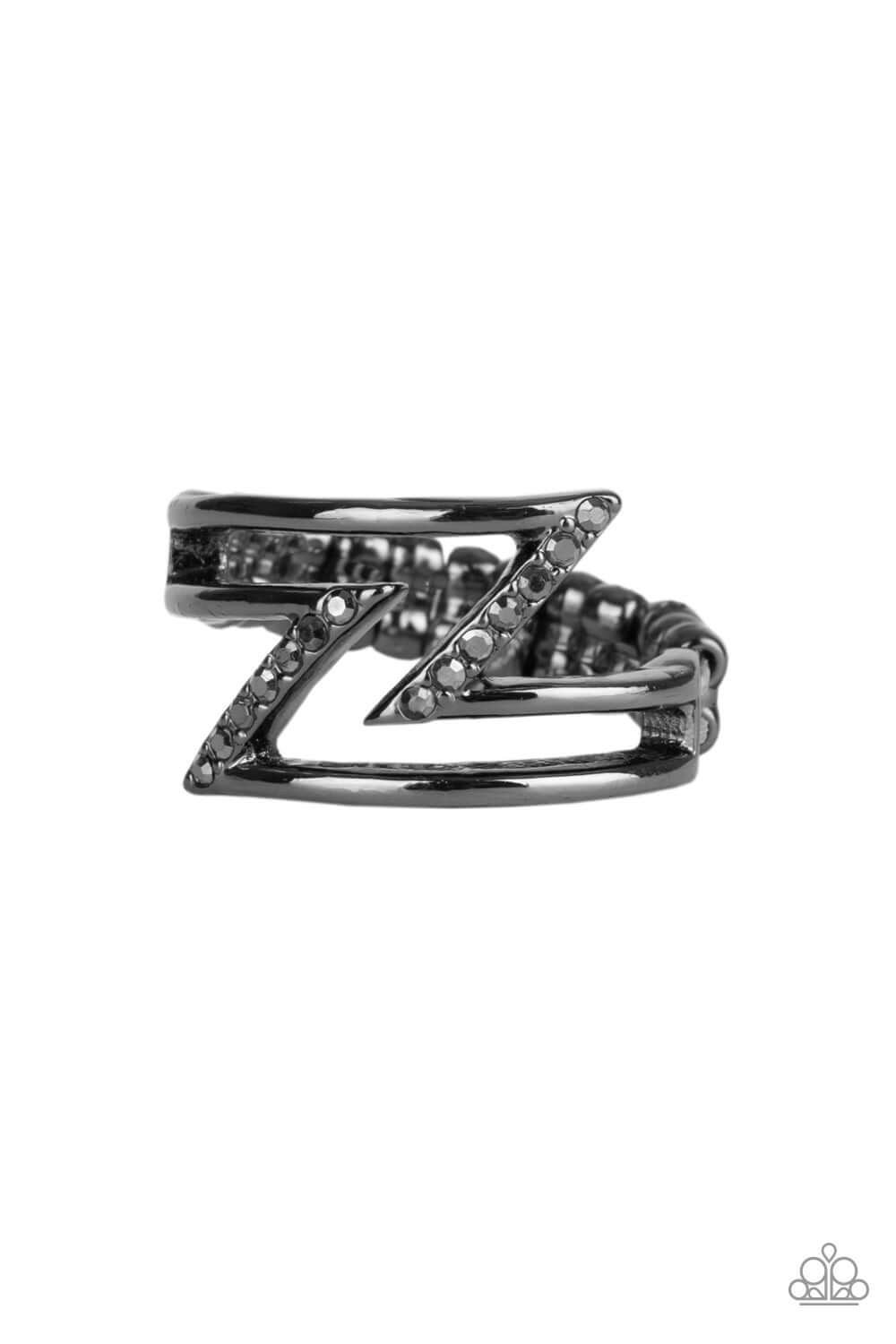 5th Avenue Flash - Black Ring - TheMasterCollection