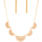 Paparazzi Accessories - Fanned Out Fashion - Gold Necklace