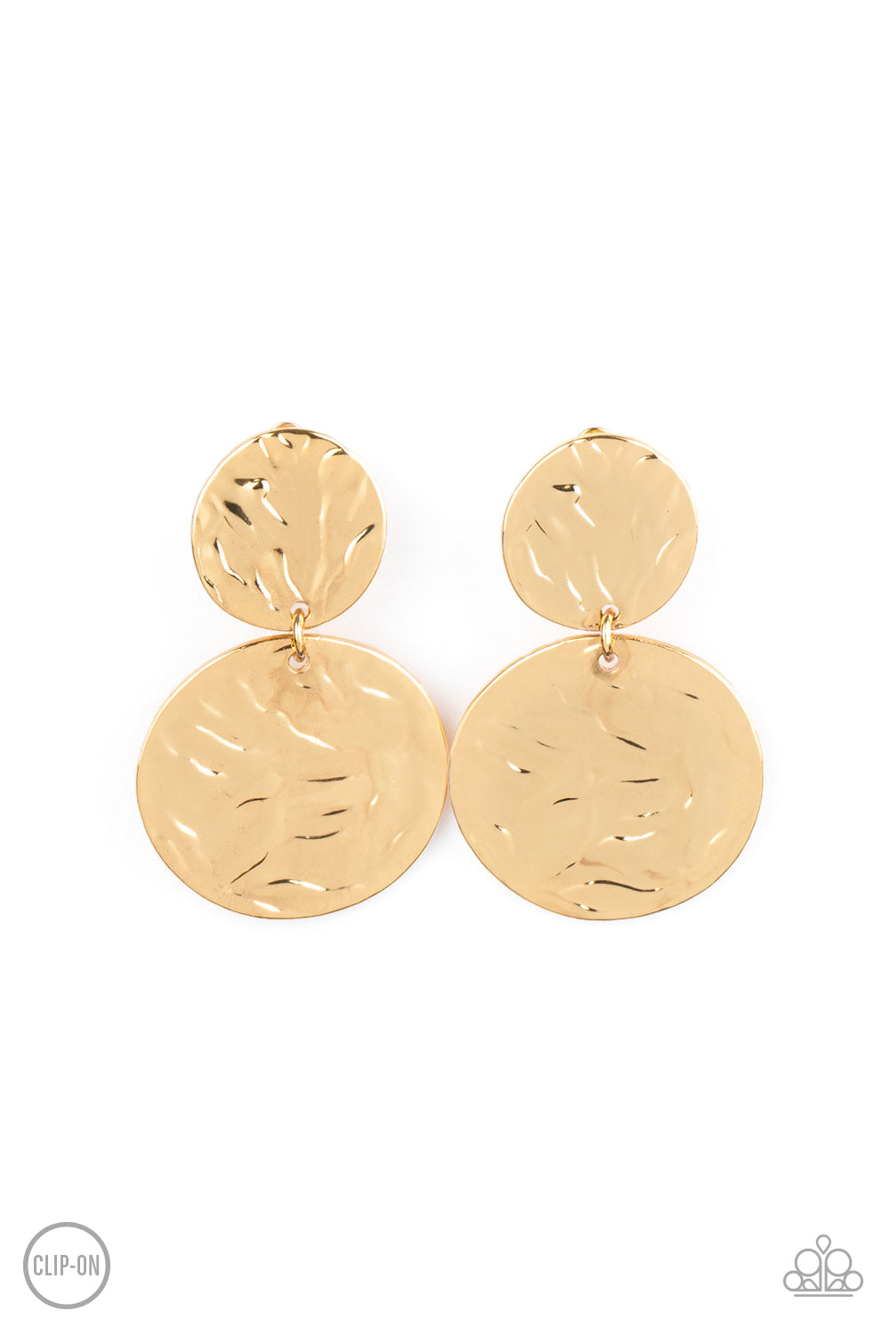 Paparazzi Accessories - Relic Ripple - Gold Earrings