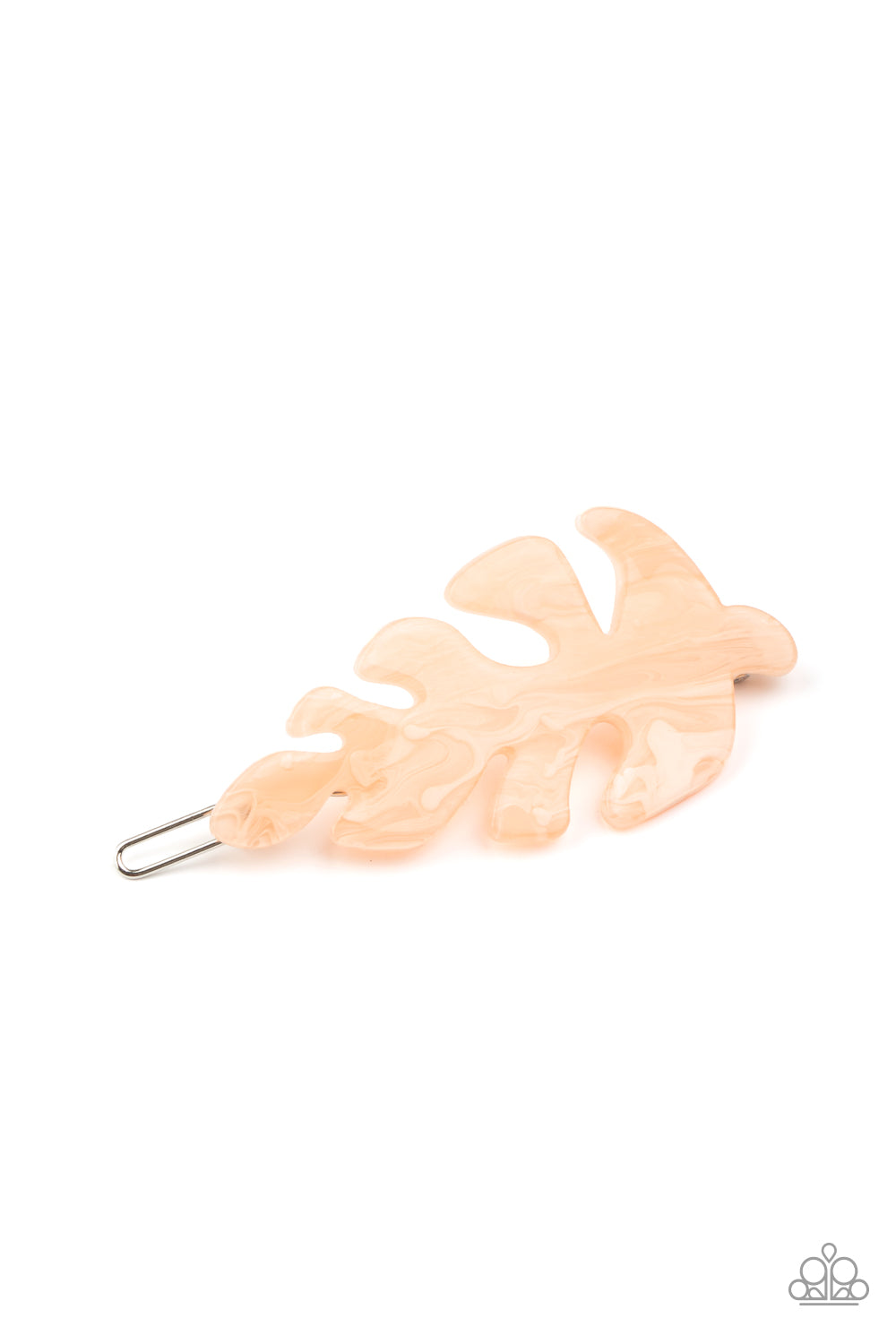 Paparazzi Accessories - LEAF Your Mark - Pink Hair Clip