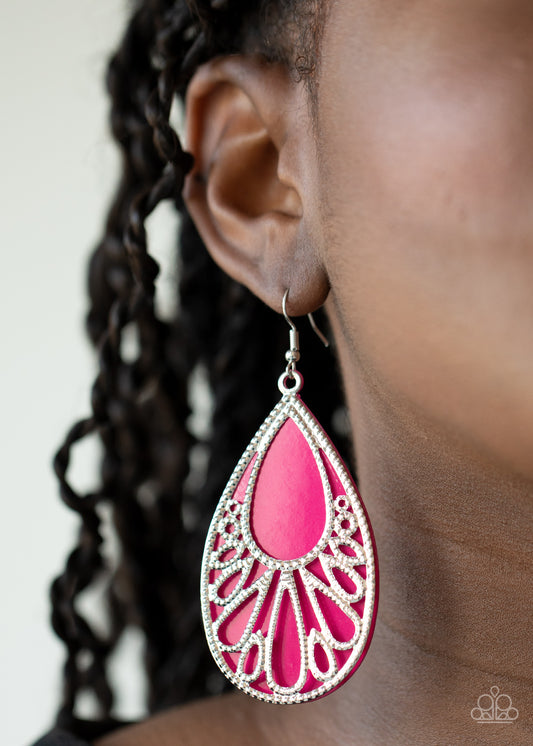 Paparazzi Accessories - Loud and Proud - Pink Earrings