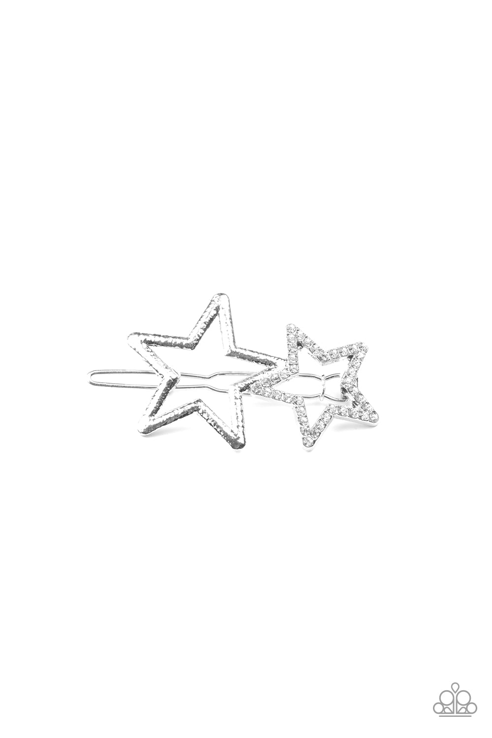 Paparazzi Accessories - Lets Get This Party STAR-ted! - White Hair Clip