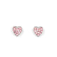 Paparazzi Accessories -  glittery pink rhinestones, the dainty frames include a variety of bar, round, bow, floral, heart, and butterfly shapes #SS15 - Starlet Shimmer Earrings