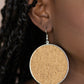 Paparazzi Accessories - Wonderfully Woven - Brown Earrings