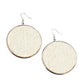 Paparazzi Accessories - Wonderfully Woven - White Earrings