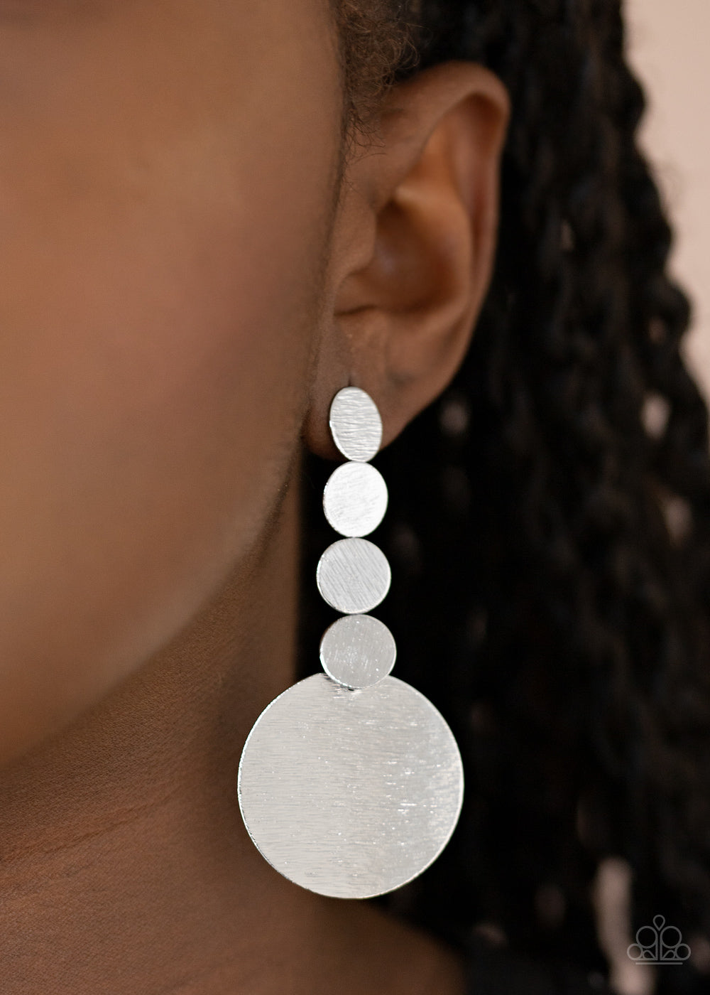 Paparazzi Accessories - Idolized Illumination - Silver Earrings