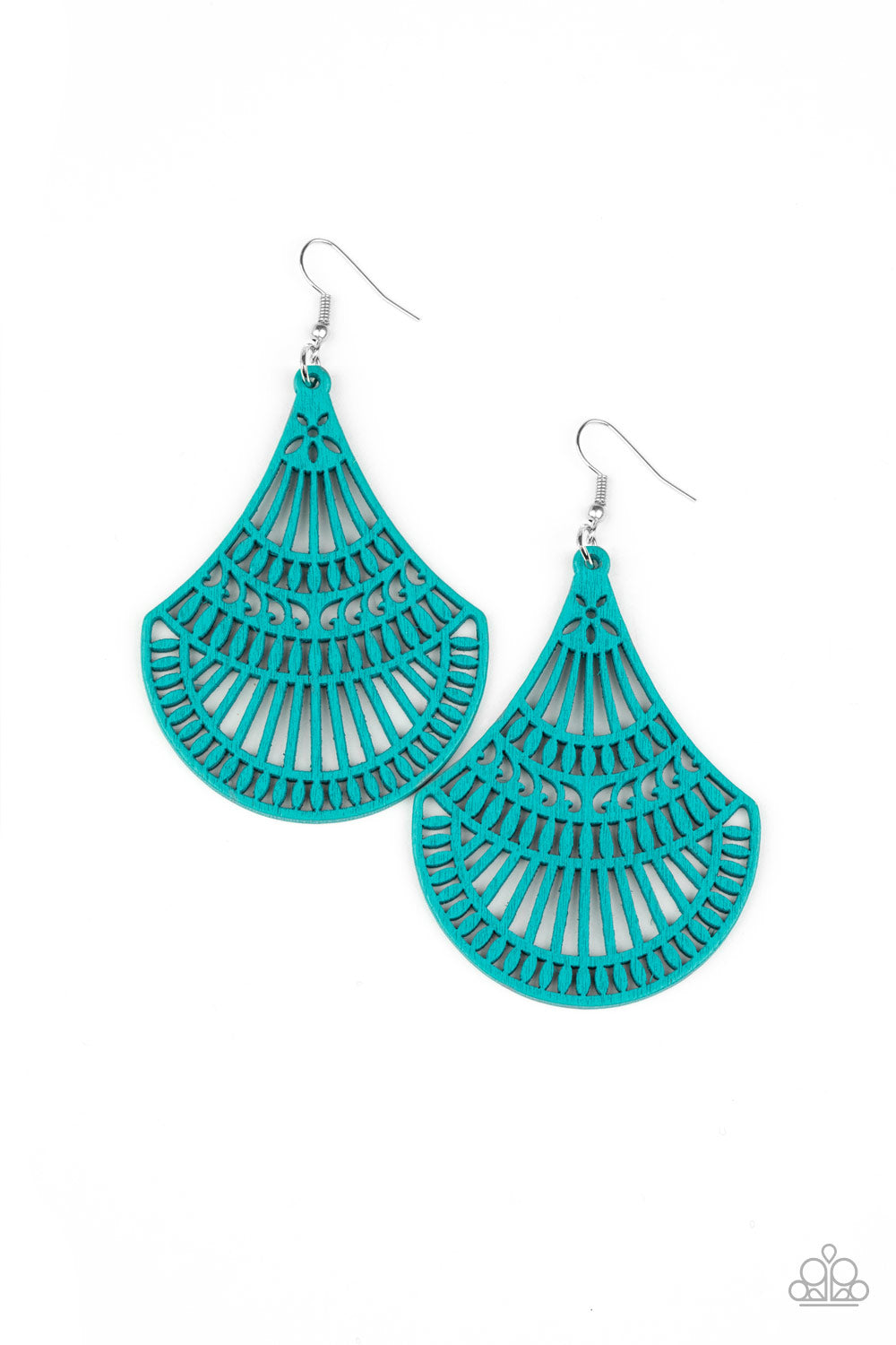 Paparazzi Accessories - Tropical Tempest - Blue Earrings